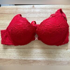 Savage X Fenty Romantic Corded Lace Front-Closure Push-Up Bra 38C